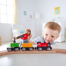 Load image into Gallery viewer, Hape Wooden Train Set
