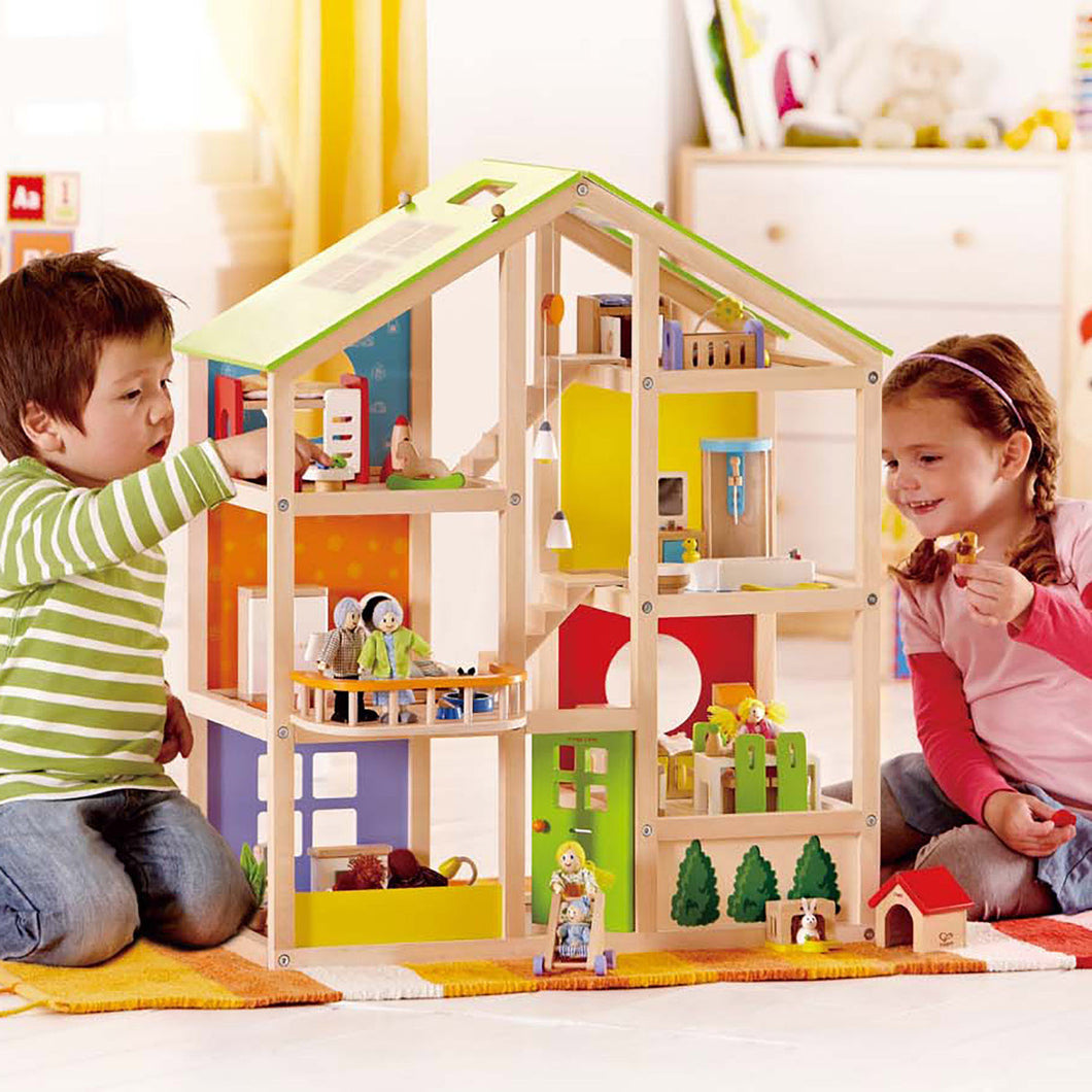 Hape Wooden All Season House ( Furnished ) SALE COLLECTION ONLY