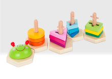 Load image into Gallery viewer, Beehive Wooden Caterpillar Puzzle
