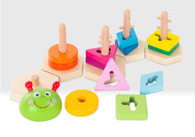 Load image into Gallery viewer, Beehive Wooden Caterpillar Puzzle
