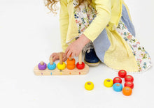 Load image into Gallery viewer, Beehive Wooden Educational Ring Counter
